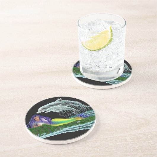 イルカと人魚 コースター (側面)