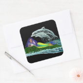 イルカと人魚 スクエアシール (封筒)