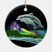 イルカと人魚 セラミックオーナメント (裏面)