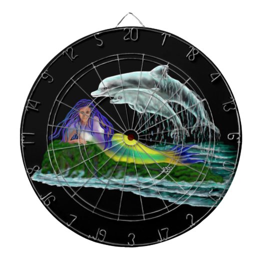 イルカと人魚 ダーツボード (正面)