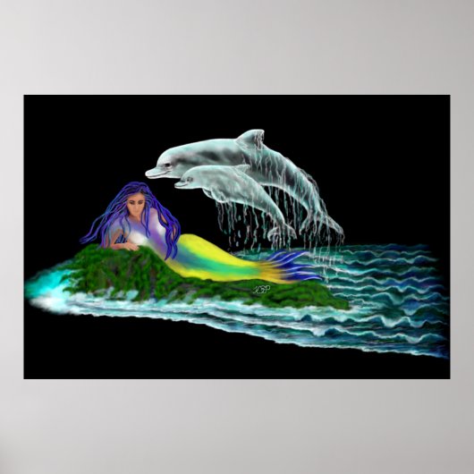 イルカと人魚 ポスター (正面)