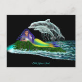 イルカと人魚 ポストカード (正面)