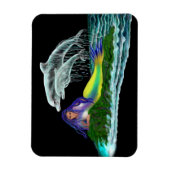 イルカと人魚 マグネット (縦)