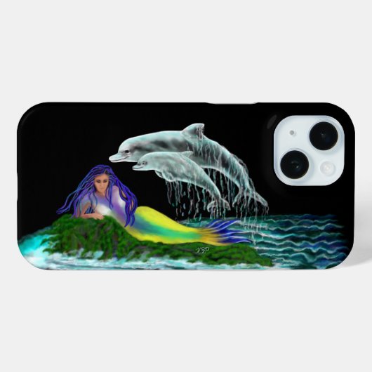 イルカと人魚 Case-Mate iPhoneケース (裏面 (横))