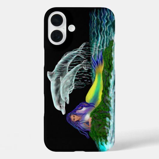 イルカと人魚 Case-Mate iPhoneケース (裏面)