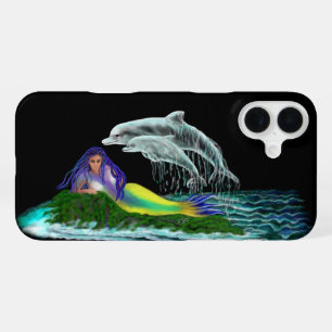 イルカと人魚 iPhone 16 PLUSケース