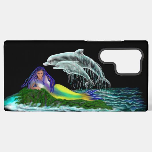 イルカと人魚 SAMSUNG GALAXYケース (裏面横)