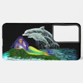 イルカと人魚 SAMSUNG GALAXYケース (裏面横)