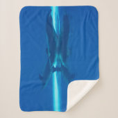 イルカと反射 シェルパブランケット (正面)