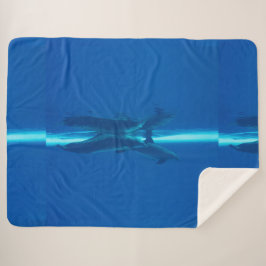 イルカと反射 シェルパブランケット