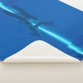 イルカと反射 シェルパブランケット (3/4)