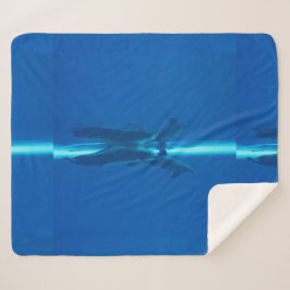 イルカと反射 シェルパブランケット