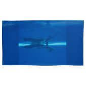 イルカと反射 枕カバー (正面左)