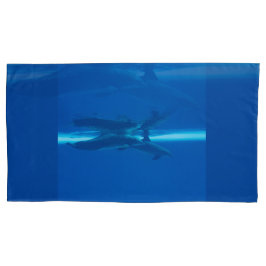 イルカと反射 枕カバー