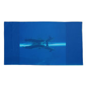 イルカと反射 枕カバー (裏面-左)