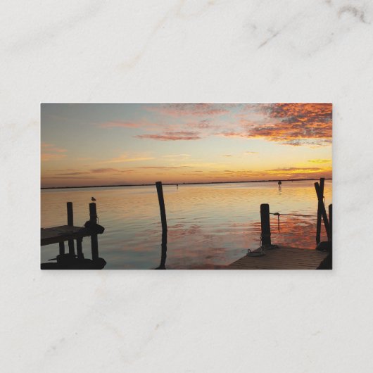 イルカと夕暮れ 名刺 (裏面)