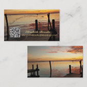 イルカと夕暮れ 名刺 (正面/裏面)