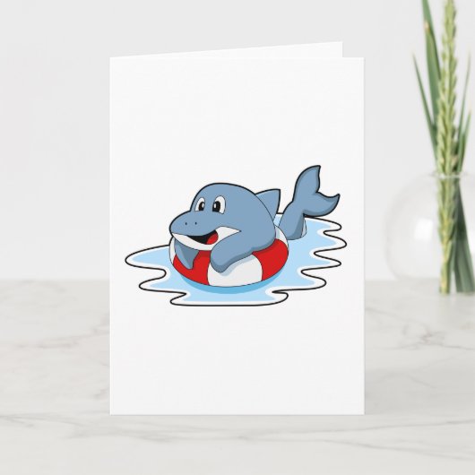 イルカと泳ぐ用の浮き輪の画像.PNG カード (正面)