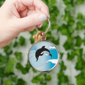 イルカと泳ぐ キーホルダー (手)