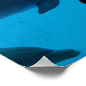 イルカと海ストップの疑問に思ポスター ポスター (角)