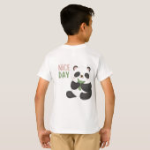 イルカと熊のナイスデイTシャツ Tシャツ (裏面フル)