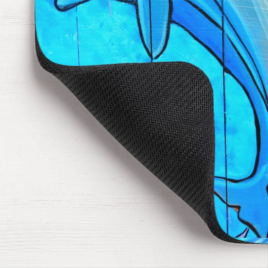 イルカと熱帯魚の口蹄類 マウスパッド (コーナー)