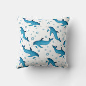 イルカと白い泡。 クッション (裏面)