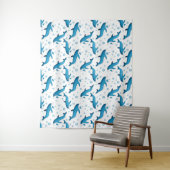 イルカと白い泡。タペストリー タペストリー (インサイチュ)