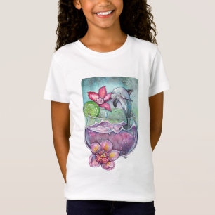 イルカと蘭 Tシャツ