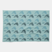 イルカと魚 キッチンタオル (横)