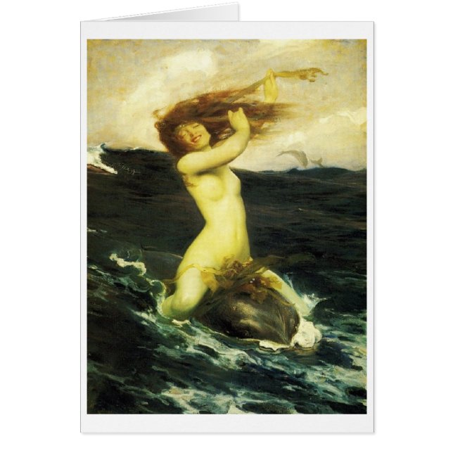 イルカに乗る水妖 (正面)