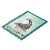 イルカのまわりにの飛び散りが素晴らしある ノートブック (左側)