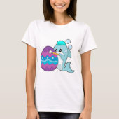 イルカのイースター絵画 Tシャツ (正面)