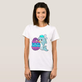 イルカのイースター絵画 Tシャツ (正面フル)