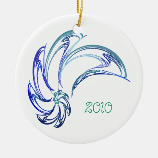 イルカのオーナメント セラミックオーナメント (正面)