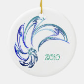 イルカのオーナメント セラミックオーナメント (裏面)