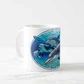 イルカのギア コーヒーマグカップ (正面左)