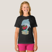 イルカのクリスマスパッケージ Tシャツ (正面フル)