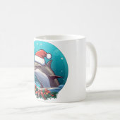 イルカのクリスマス コーヒーマグカップ (正面右)