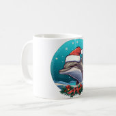 イルカのクリスマス コーヒーマグカップ (正面左)