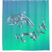 イルカのシャワーカーテンが大好き シャワーカーテン (正面)