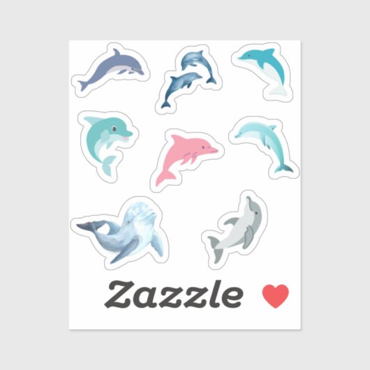 イルカのシール シール (シート)