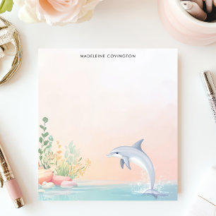 イルカのジャンプ オーシャン シー 名前入り ノートパッド
