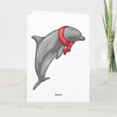 イルカのスカーフ カード (裏面)