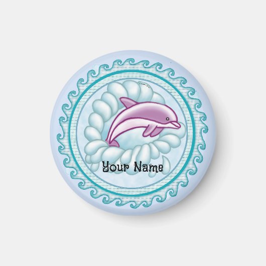 イルカのスプラッシュ マグネット (正面)