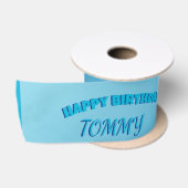 イルカのスマイル 誕生日おめでとう サテンリボン (リール)