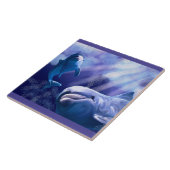 イルカのタイルのアートワーク タイル (側面)