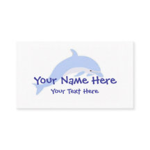 イルカのダンスの名刺のテンプレート