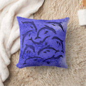 イルカのダンスの枕 クッション (ブランケット)