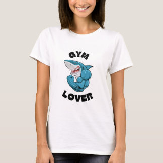 イルカのデザインが可愛い女性用ソフトコットンジムラバーテイー Tシャツ